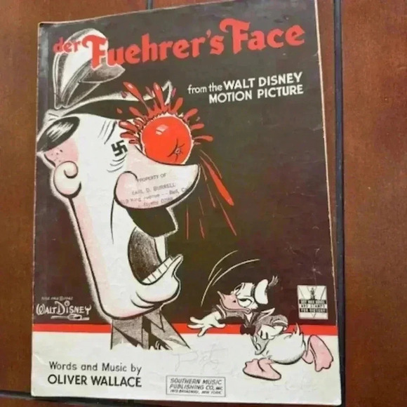 Der Fuehrer's Face. From the Walt Disney Motion Picture " Donald Duck in Nutzi L - Picture 1 of 2